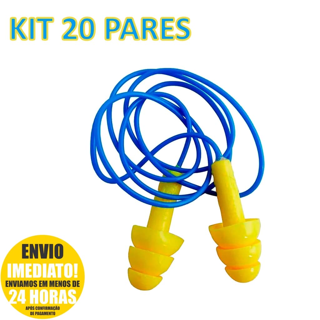 Protetor Auricular Para Dormir Tipo Plug Silicone Cordão CA