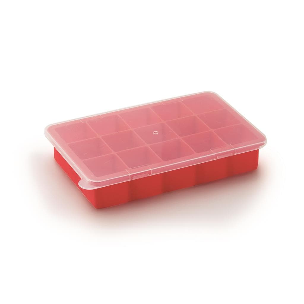 Forma de Gelo Silicone p/ Congelar Papinha Fruta - 15 cubos