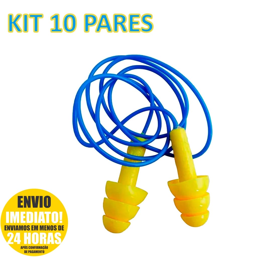 Protetor Auricular Para Dormir Tipo Plug Silicone Cordão CA