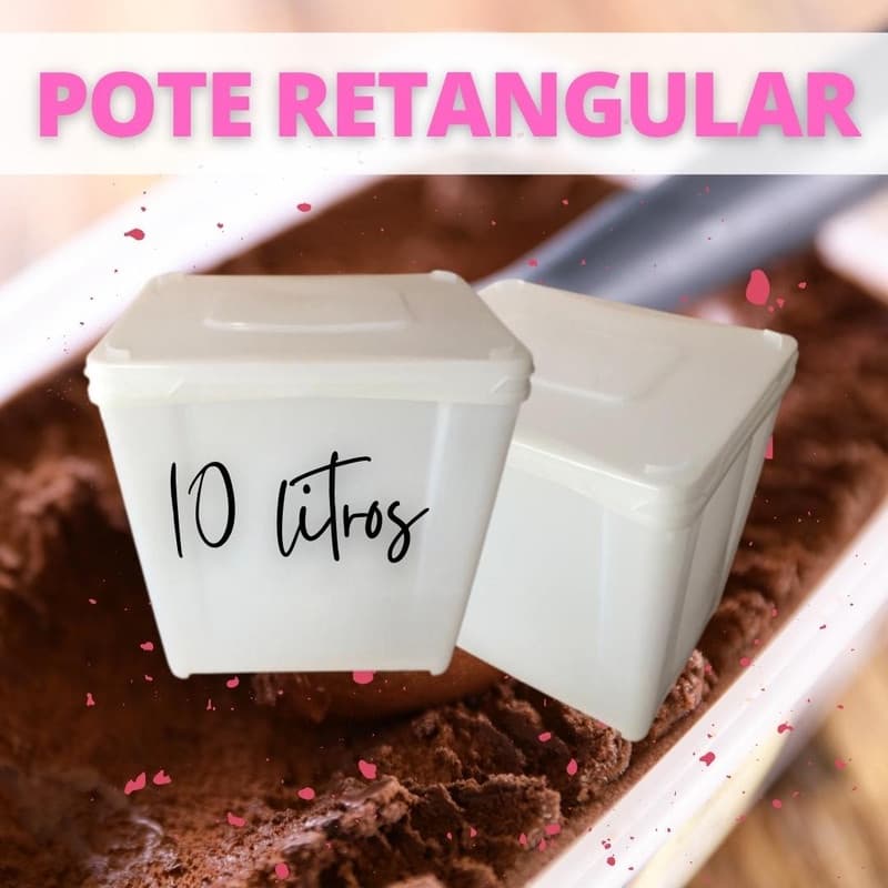 pote hermético 10 litros - Kit 05 Peças