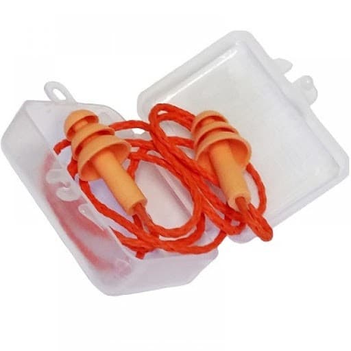 Protetor Auditivo Auricular De Silicone Cordão Tipo Plug 3 Flanges 15db CA 19578 Pacote com 30
