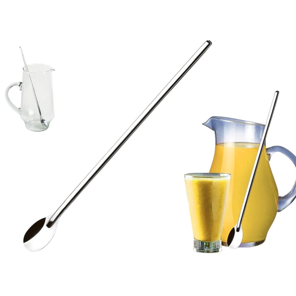 Colher Bailarina  para Sucos Drinks refrescos batidas Caipirinhas em aço inox 30 cm