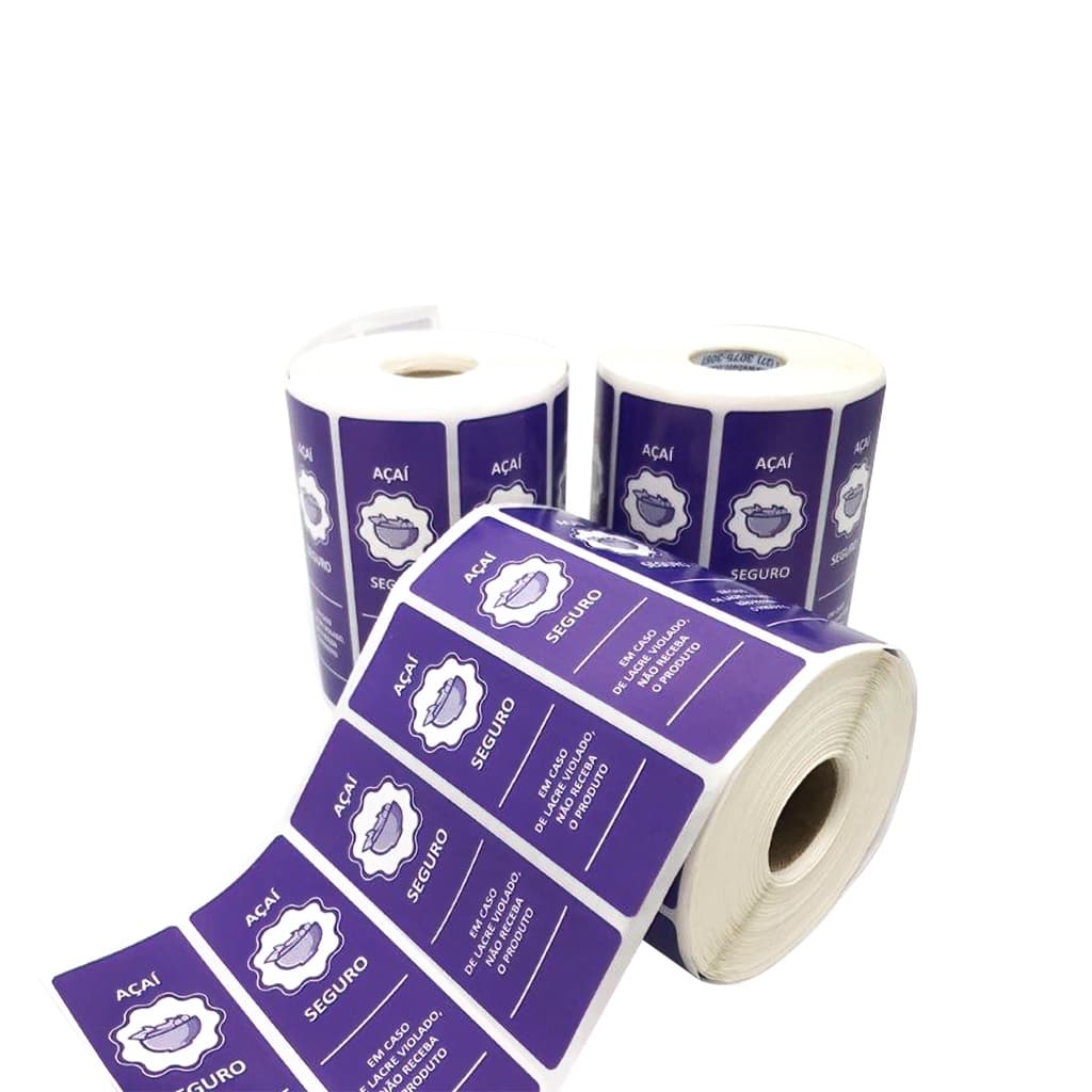 3000 - Etiqueta Lacre de Segurança para Delivery Ifood, Rappi 100x30mm