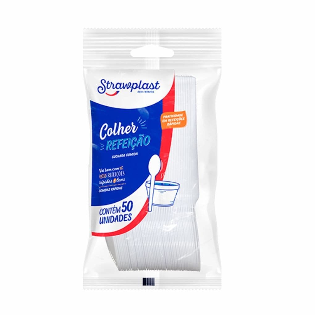 COLHER REFEIÇÃO BRANCA LEVE - CSC 602
