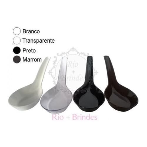 Colher Indiana Descartável P/ Doces Branca C/150un Finger Food