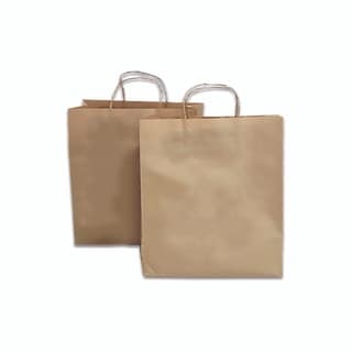 Sacola, saco kraft com alca delivery 32x30x19cm liso - 500UN