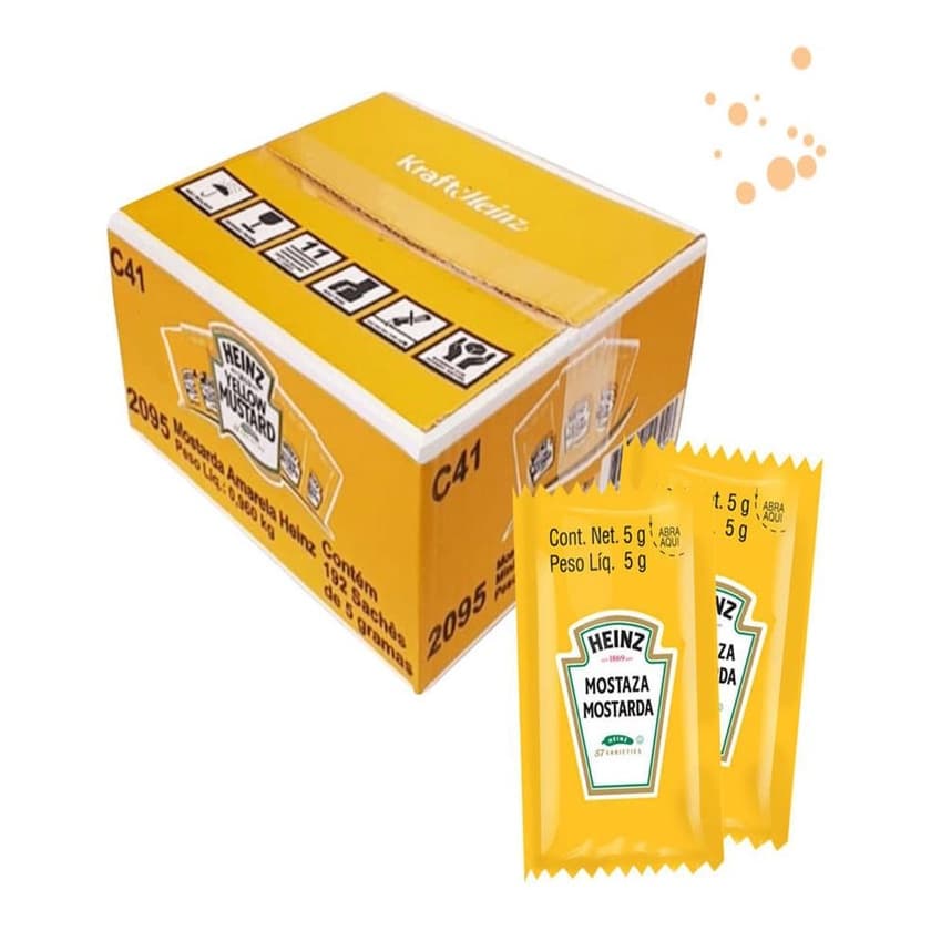 Mostarda Sache Heinz 5g Caixa Com 144 Unidades