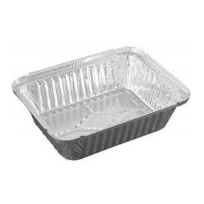 Bandeja Alumínio Retangular Com Tampa 1.000ml Wyda