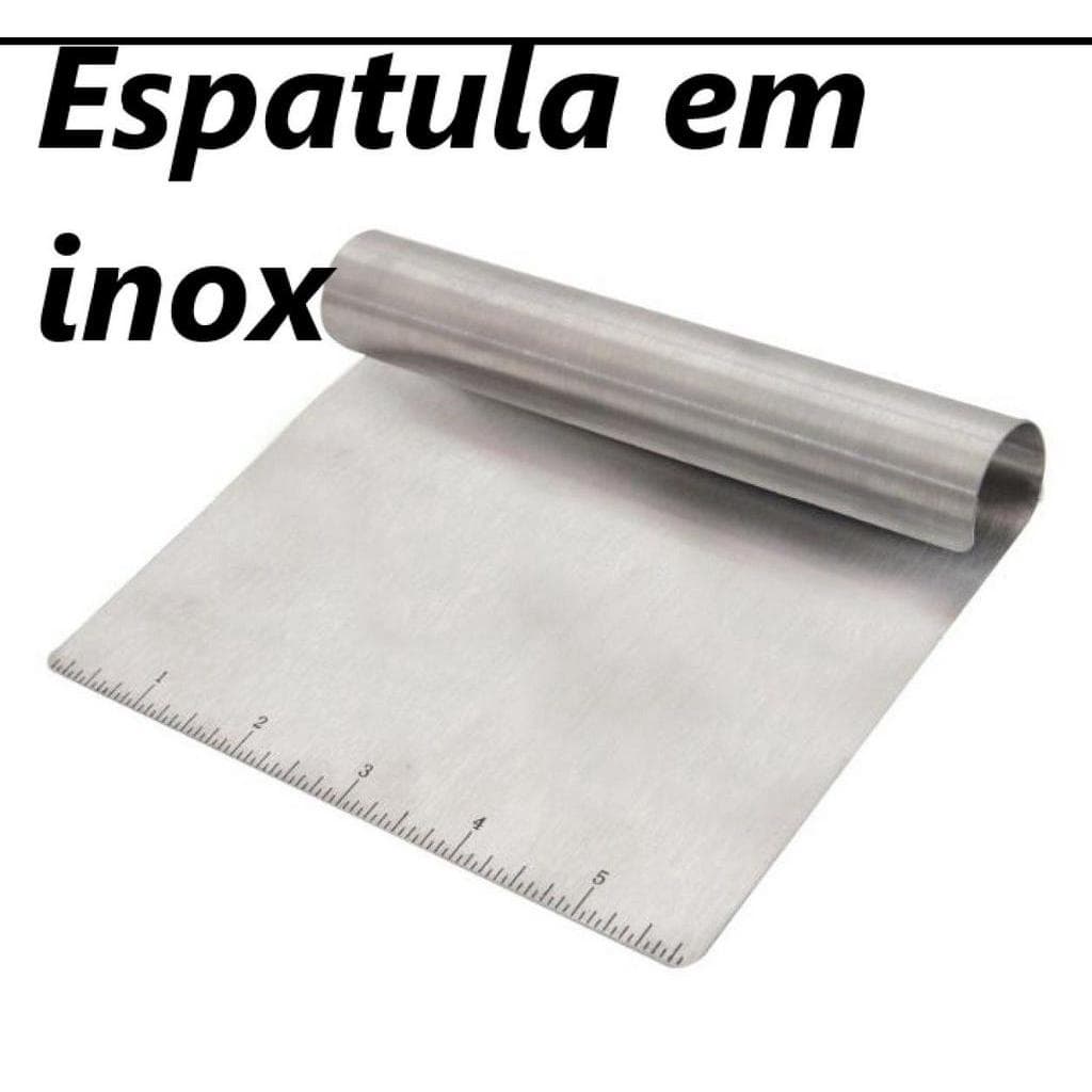 Espátula para massas Mimo Style em aço inox raspadoras Chocolate Bolo espátula Retangular confeiteiro padeiro