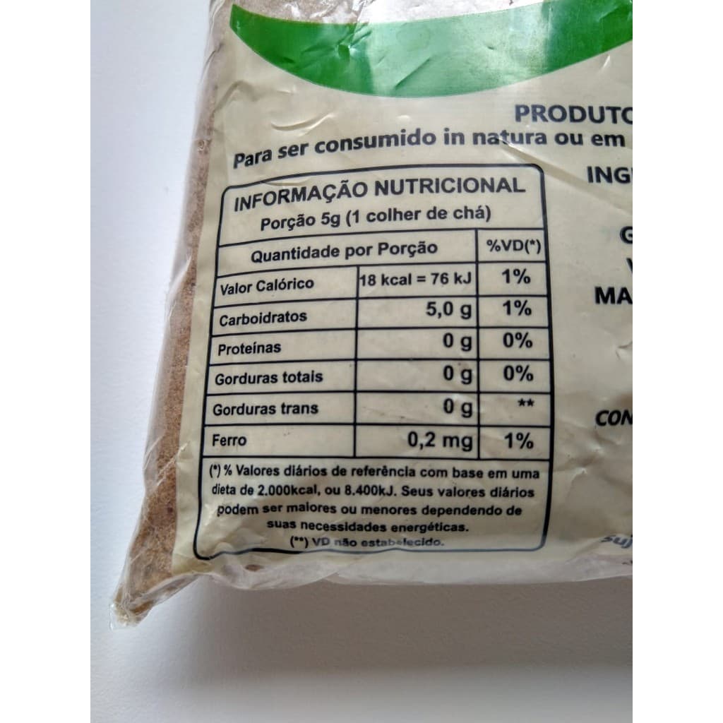 3 Pacotes De Açúcar Mascavo 1 Kg Gs 100% Puro E Natural