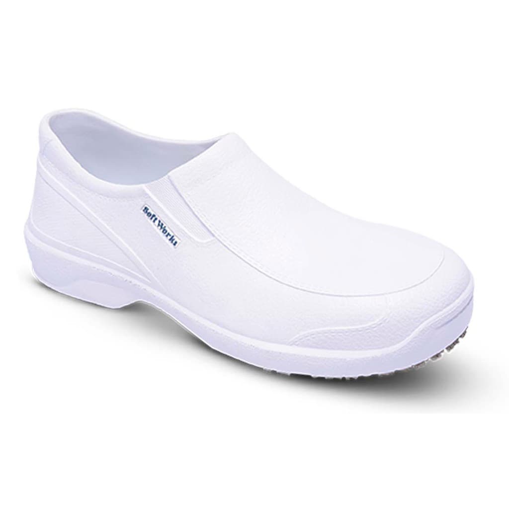 Sapato Tenis De Segurança Em Eva Branco Antiderrapante Soft Works Para Cozinha Hospital Industria De Alimentos Em Geral