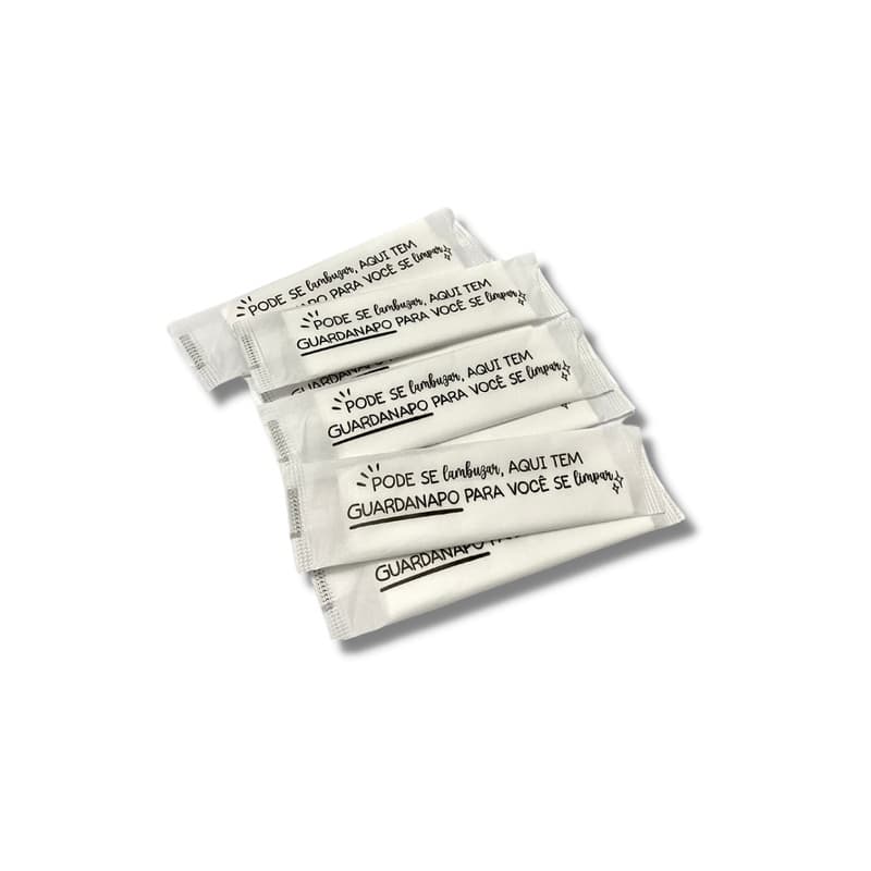 Guardanapo Sache 15x30 C/2 Folhas Delivery Hamburguer C/1200 un