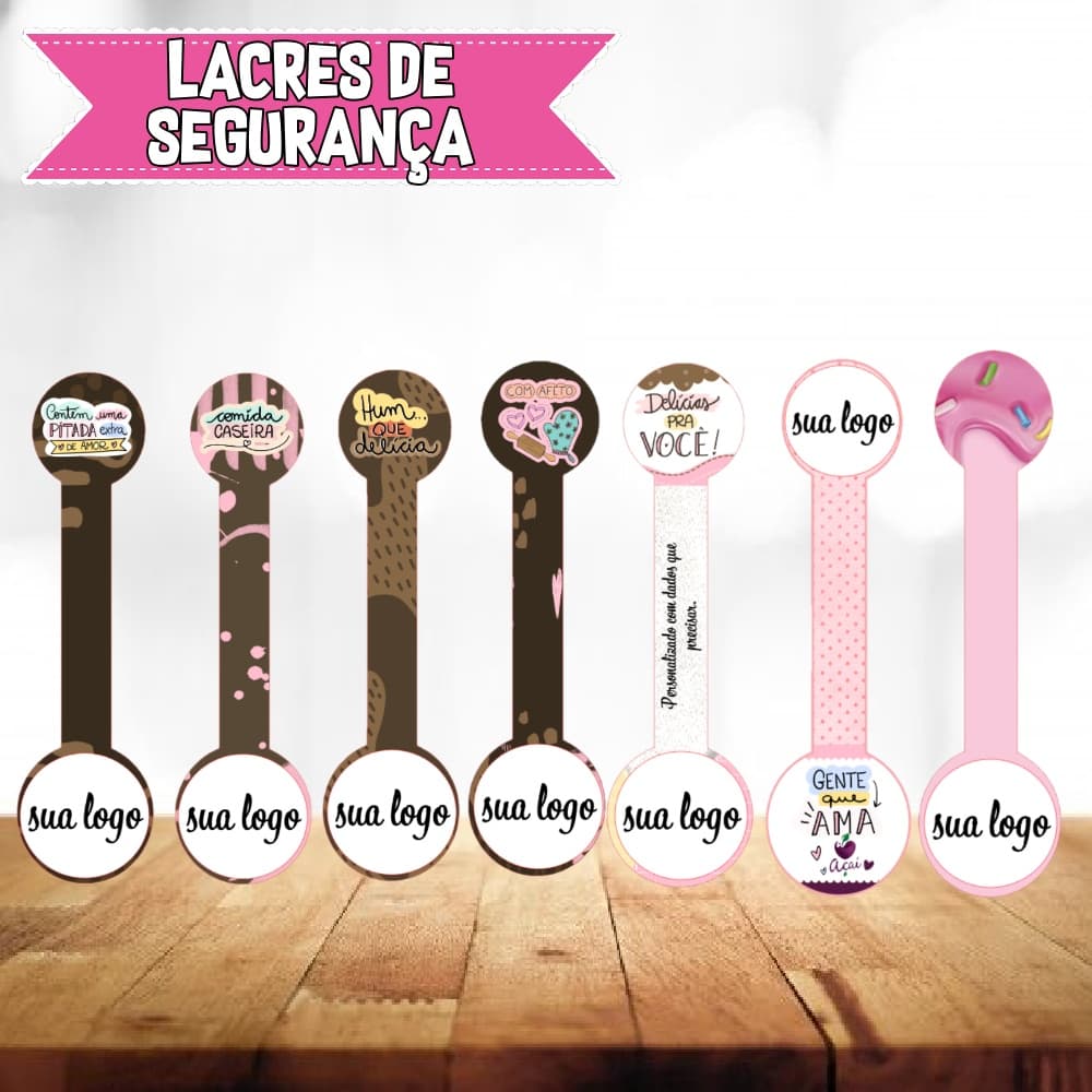 Etiqueta Adesivo - Lacre de Segurança para Delivery 100un Redondo - 15x4