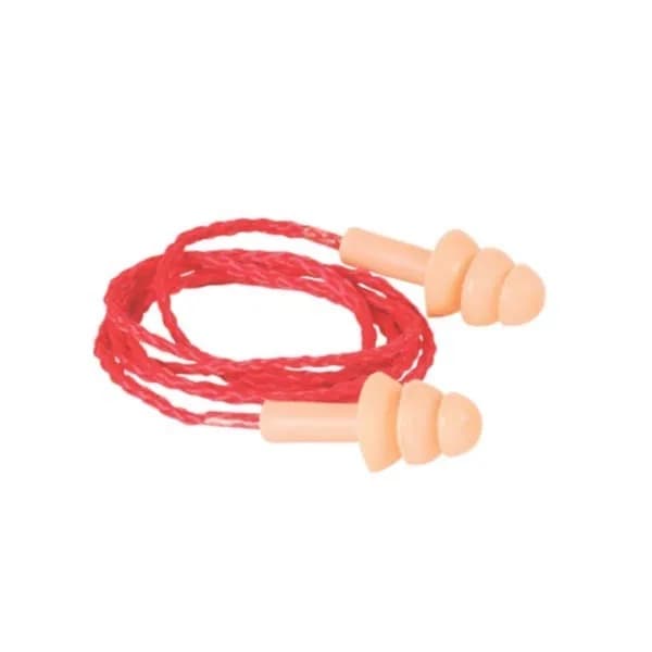 KIT Com 25 Unid. Protetor Auditivo Auricular Silicone 13DB Com Cordão