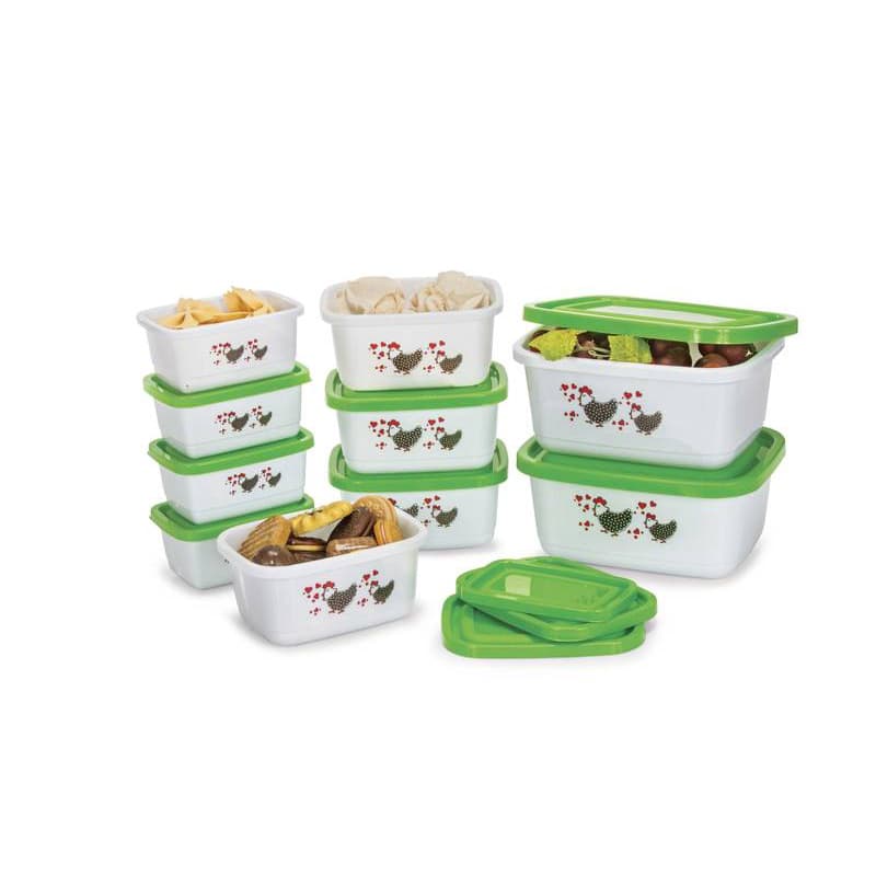 kit 10 peças de potes plástico Hermético para micro-ondas freezer e marmitas.