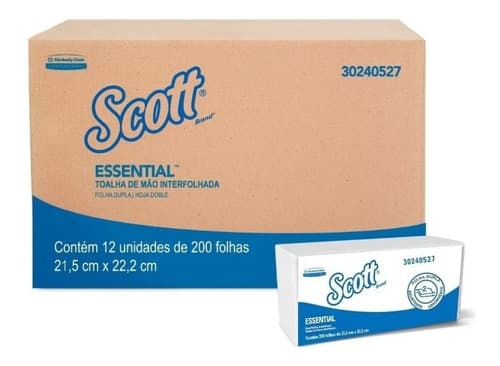 Papel Toalha Interfolha Folha Dupla Scott 2400 Fls Promoção