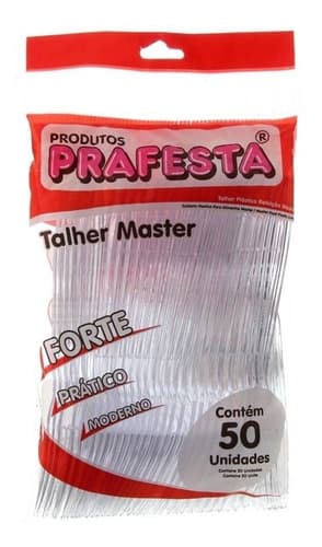 Garfo Descartável Comida Refeição Reforçado C250 Atacado