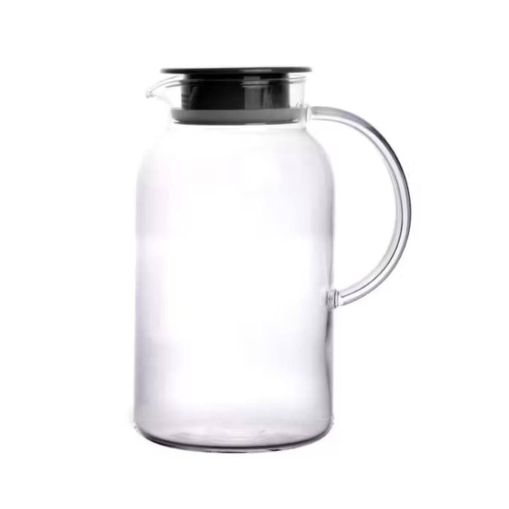 Jarra Twinkle em Vidro Borossilicato com Tampa Aço Inox 1,8 l. Água, Suco Full Fit Fracalanza