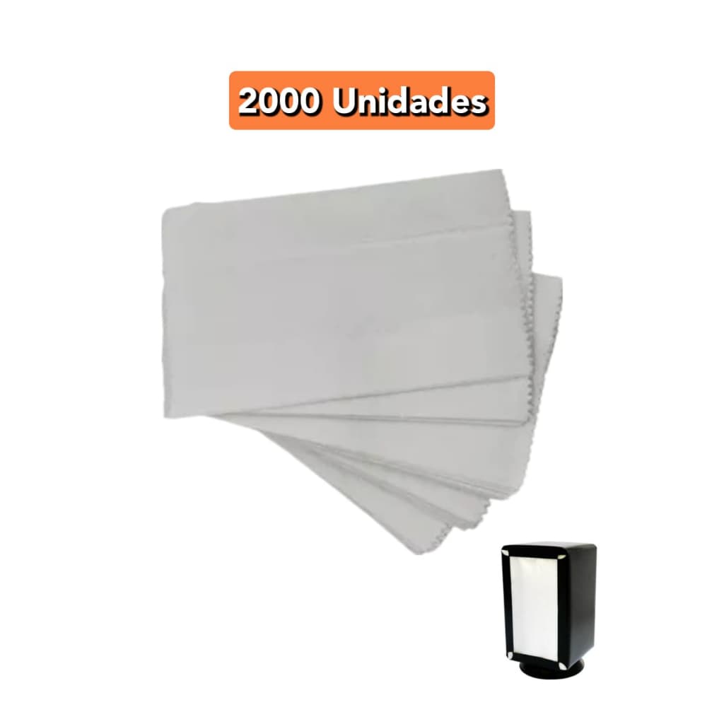 Guardanapo de Papel TV (14x14) Premium 2000 unidades - Balcão, delivery, restaurantes.