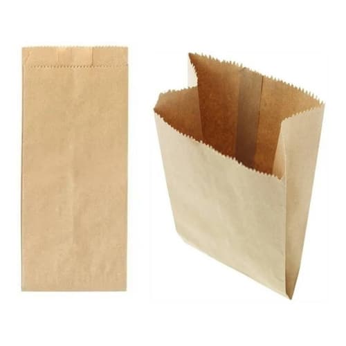 100 Sacos de Pão Kraft Mix Papel Pardo fosco P/ Padaria, Doces, Farmácia, Mercearia, Pastelaria