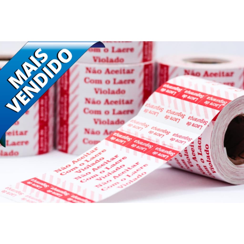 10.000 Lacre Delivery Segurança Embalagens Adesivo TAMANHOS 100x20mm OU 55x20
