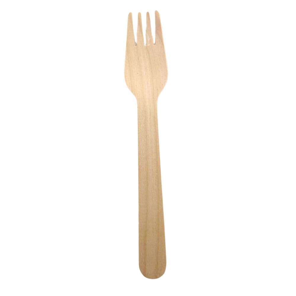 Garfo de madeira - Biodegradável - Kit com 80 unidades