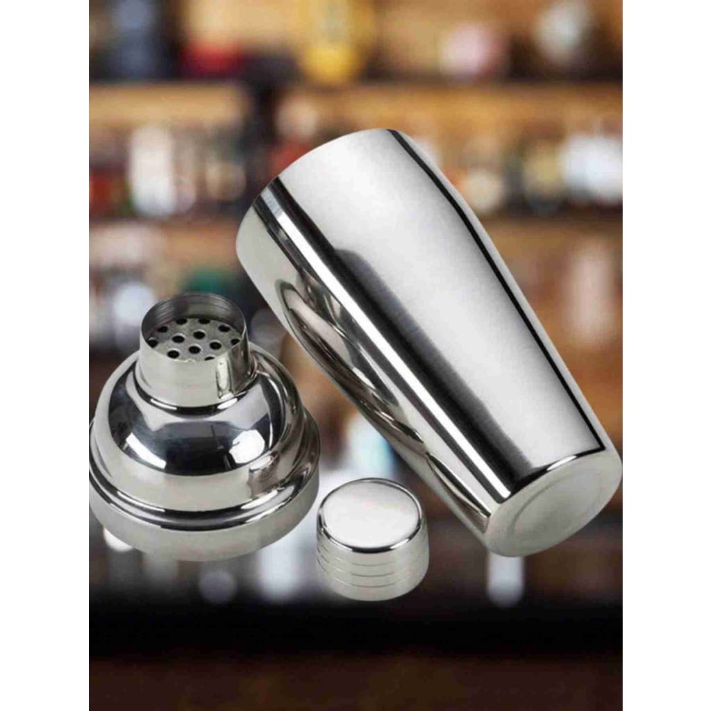 Coqueteleira Inox 750 Ml 3 Peças Drinks Caipirinha Bar Cor Cinza