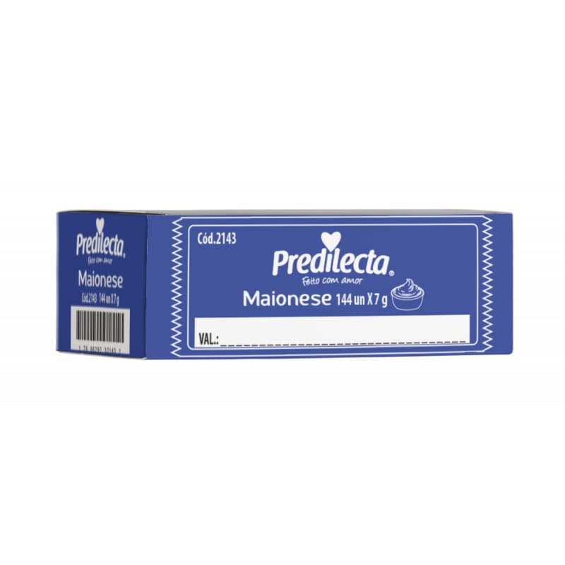 Caixa Sachê Maionese 144 Un de 7 gramas Hamburguer Hot Dog Pizza Lanches em geral
