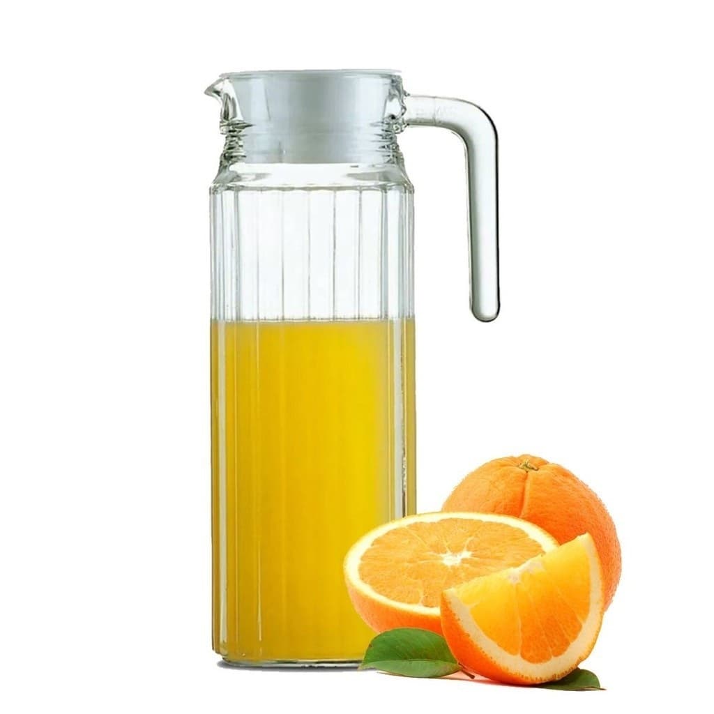 JARRA DE VIDRO COM TAMPA PARA SUCO E ÁGUA - 1,1 L