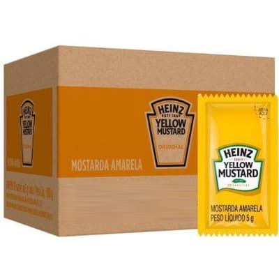 Mostarda Amarela Heinz Mini Sache 5g (caixa com 144 unidades)