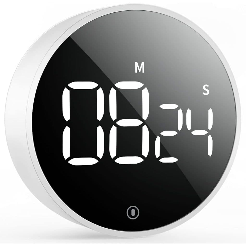 JS Temporizador de Cozinha Cronometro Timer Digital LED Magnético Contagem Regressiva Geladeira Armário