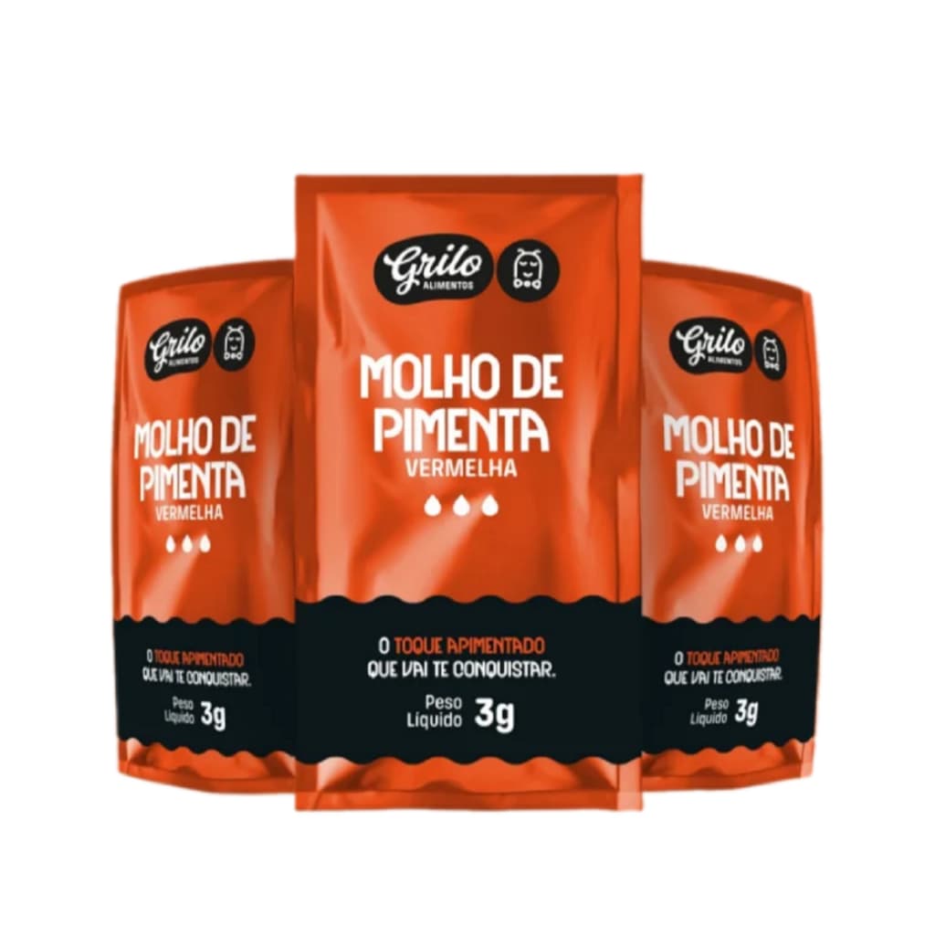 Molho Pimenta Sache 0.3 Ml Grilo Caixa 200 Un Food Service