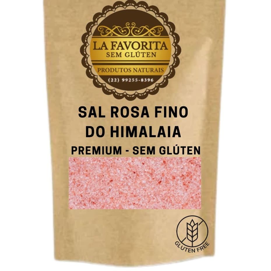 SAL ROSA FINO DO HIMALAIA PREMIUM -  250 G - 500 G - SEM GLÚTEN