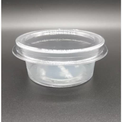 100 unid Pote 70ml Tampa Descartavel P/ Molho/sobremesa Delivery