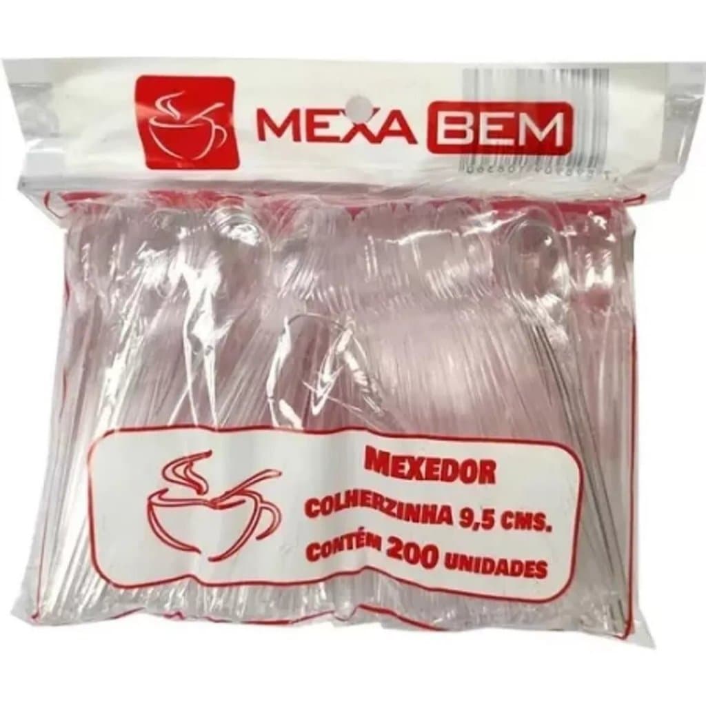 Mexedor de Café Chá Colher Plástica Descartável Para Mexer Bebida Pacote Com 2.000 Unidades