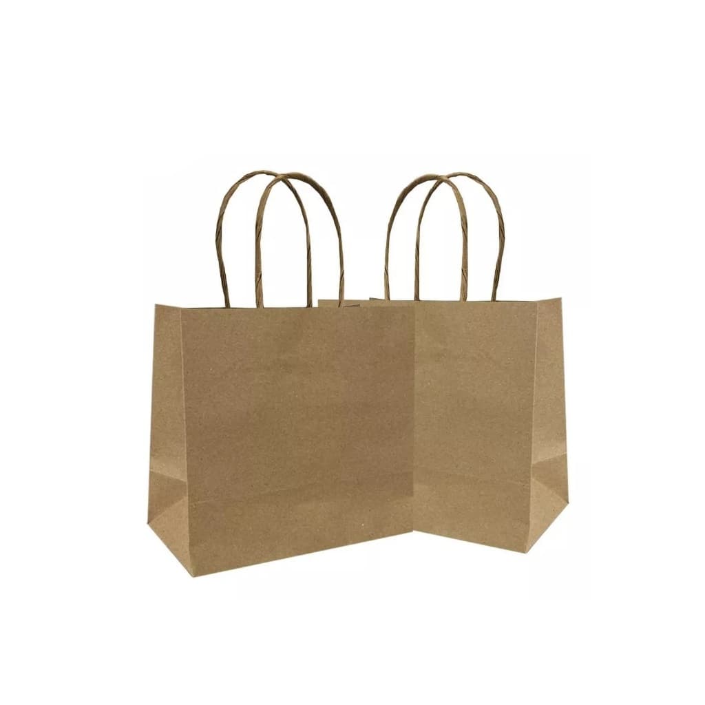 40unid SACOLA KRAFT 15X14X8 AT15 DELIVERY ALÇA PAPEL