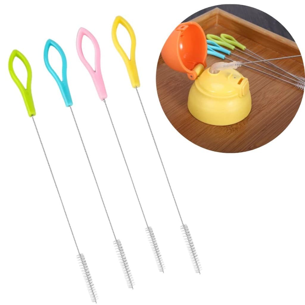 KIT Com 2 Escova de Canudo - Escova para Limpeza de Canudo inox reutilizavel