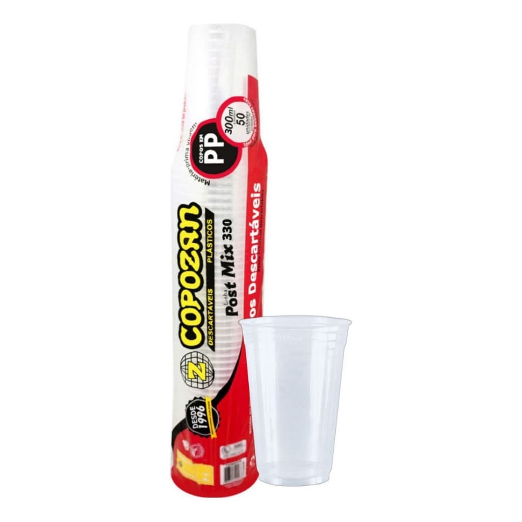 Copo Descartável 300ml Chopp Pp Liso Com  200 Unidades