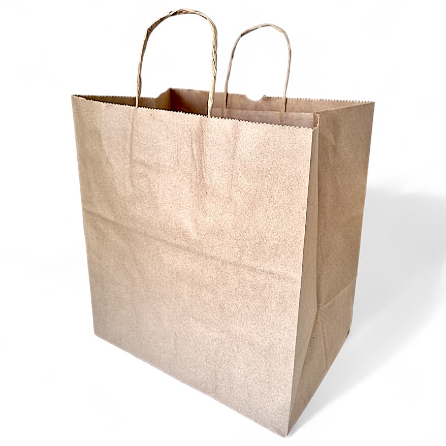 Sacolas Kraft Alça Delivery Grande 30x31x19 - Kit Com 50 Unidades