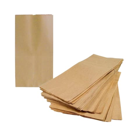 500 Sacos Kraft Pão Mix Papel Pardo Liso Delivery Padaria Hamburgueria Mercado