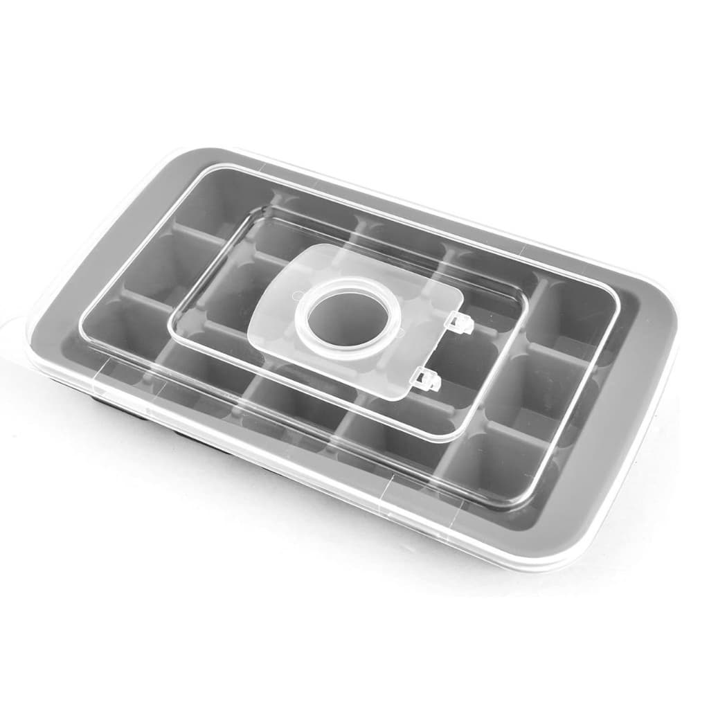 Forma de Gelo com Tampa Silicone 15 cubos 20cm – James.F