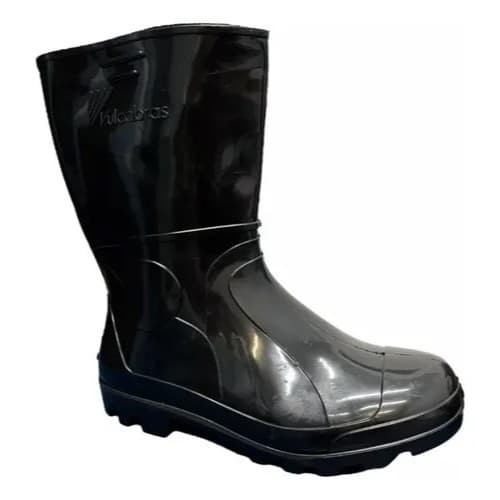 Bota PVC Cano Médio Cano Curto Branca Preta Feminina Masculina