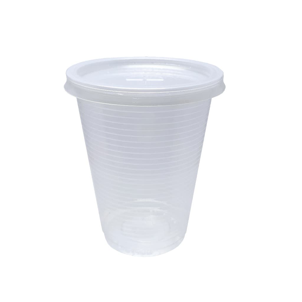 2000 Copos Descartáveis Plásticos Pp Com Tampa S/ Furo 300ml