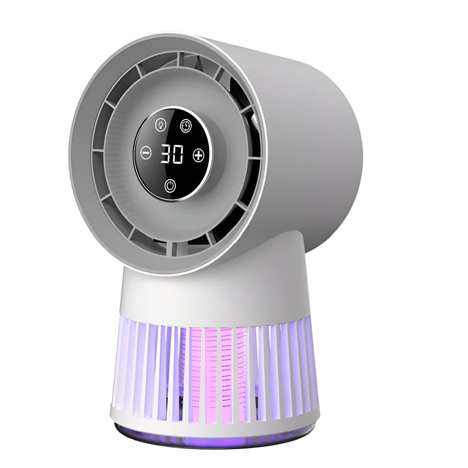 Ventilador Portátil De Mesa Elétrico Eficiente com Mosquiteiro Armadilha Para Mosquitos USB Casa Ap