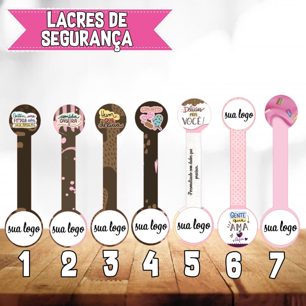 Etiqueta Adesivo - Lacre de Segurança para Delivery 250un Redondo - 15x4