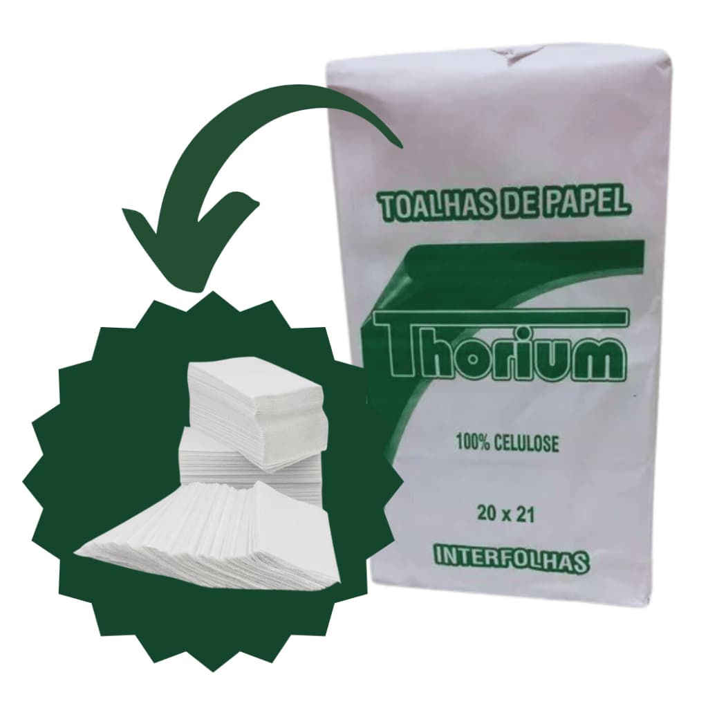 Papel Interfolha Branco Premium Folha Dupla 20x21 Interfolha 100% Celulose Papel Alta Absorção