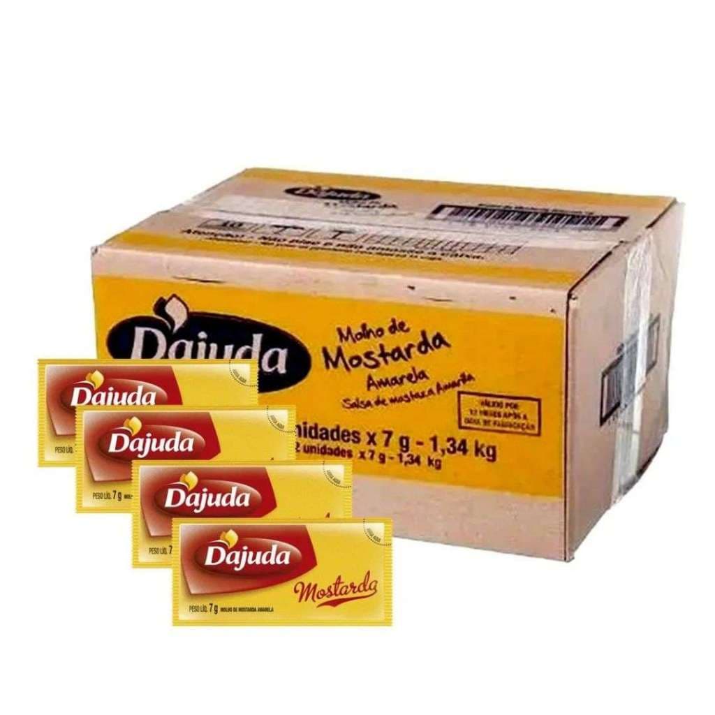 Mostarda Sache Dajuda Caixa 192unidades 7gr