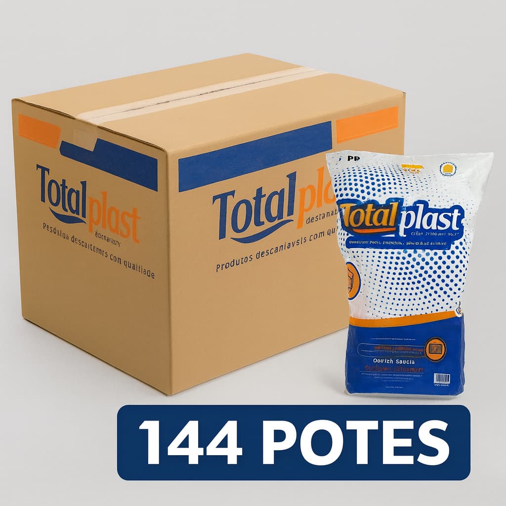 POTE PEQUENO DESCARTAVEL MARMITA QUENTINHA FREEZER MICROONDAS DELIVERY PORÇÃO SALADA DOCE 250ML 144U