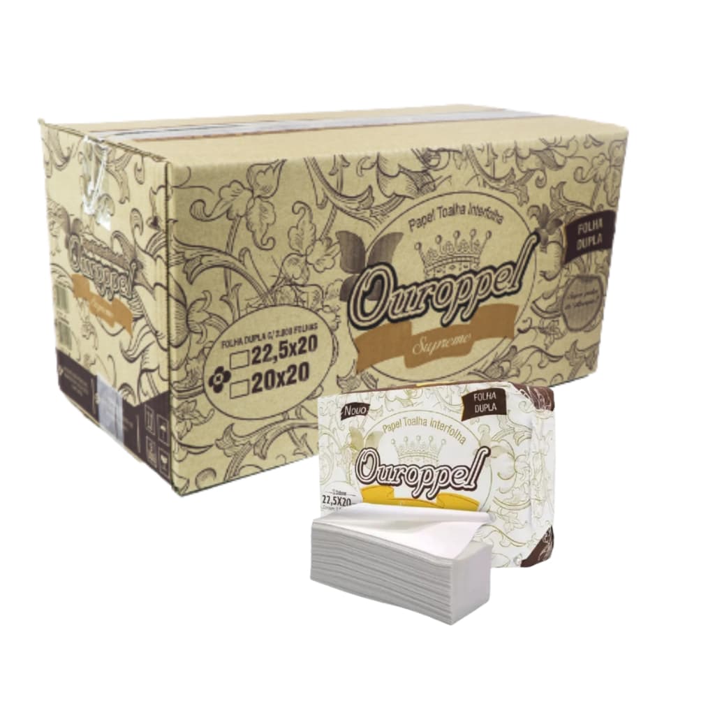 Papel Toalha Interfolha 32g Folha Dupla C 2000 Fls