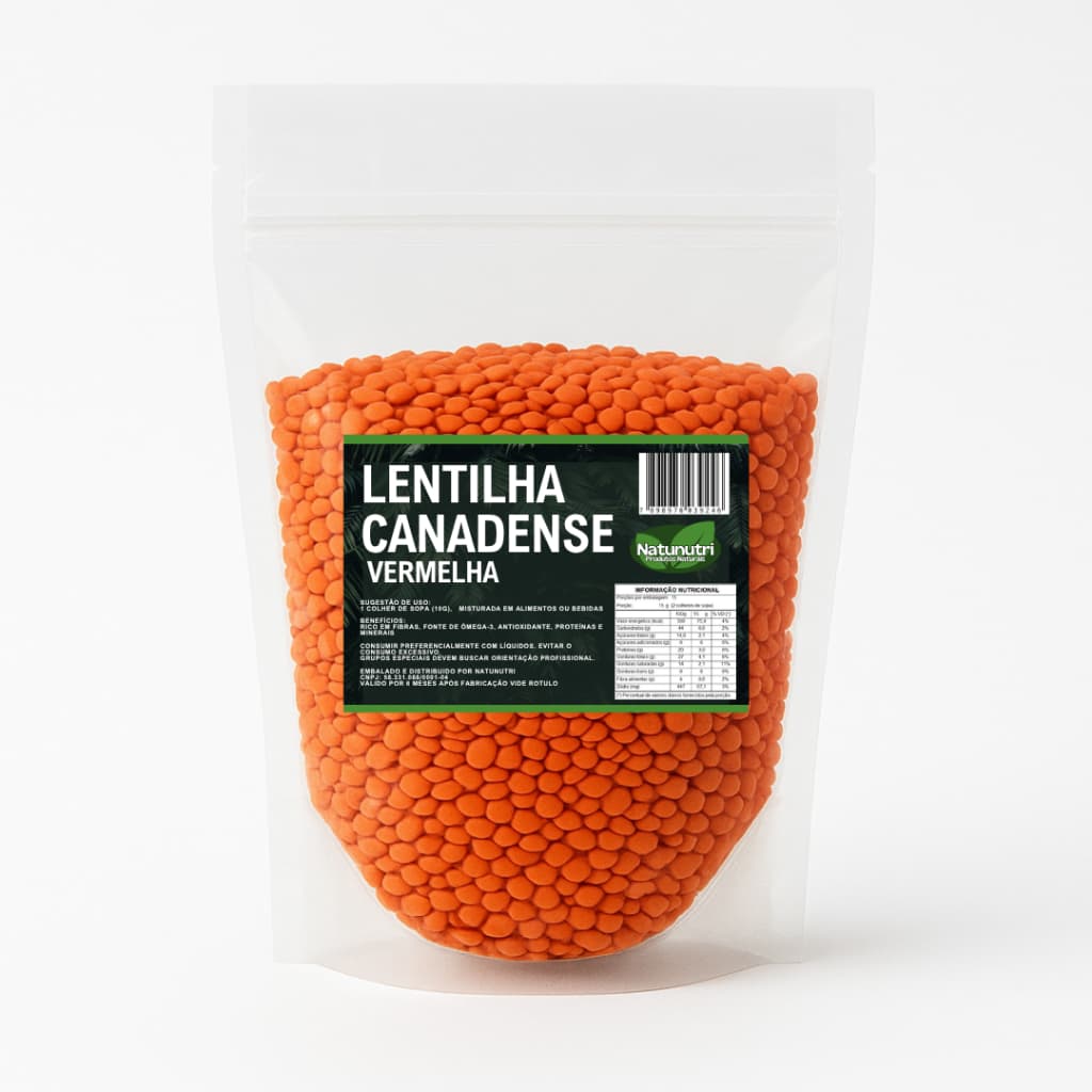 Lentilha Vermelha Canadense 1 kg - Natunutri